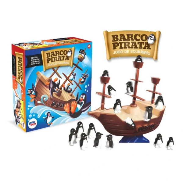 Jogo de Equilíbrio Barco Pirata Pinguim - Image 2